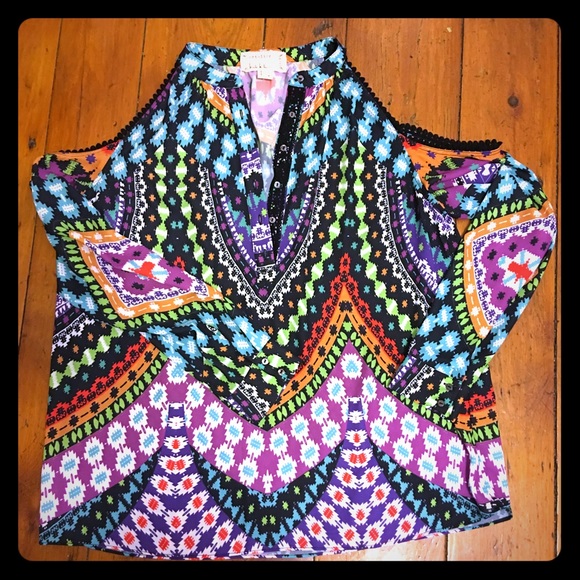 ✨DS: Artelier Nicole Miller Leigh Blouse💕⭐️ - Picture 1 of 7